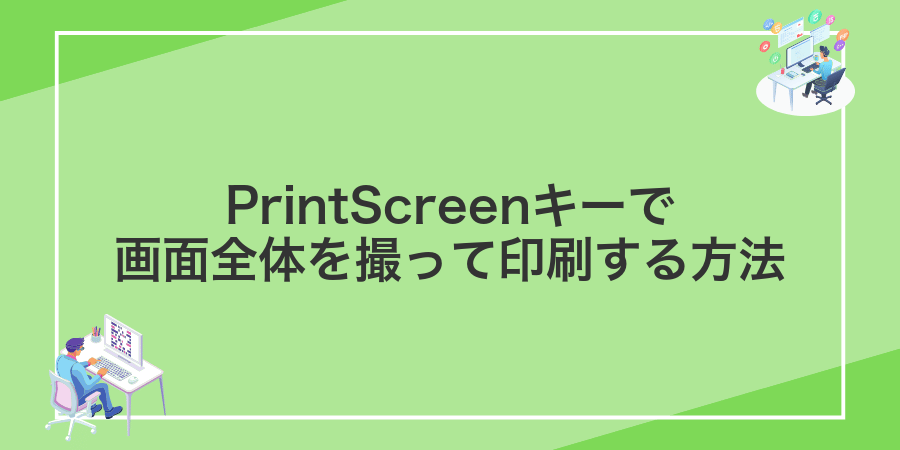 PrintScreenキーで画面全体を撮って印刷する方法