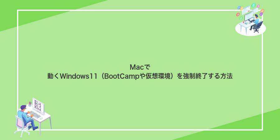 Macで動くWindows11（BootCampや仮想環境）を強制終了する方法
