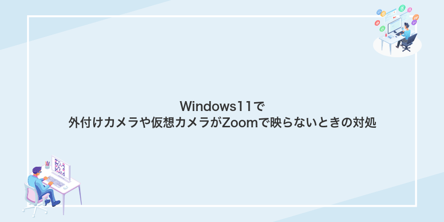 Windows11で外付けカメラや仮想カメラがZoomで映らないときの対処