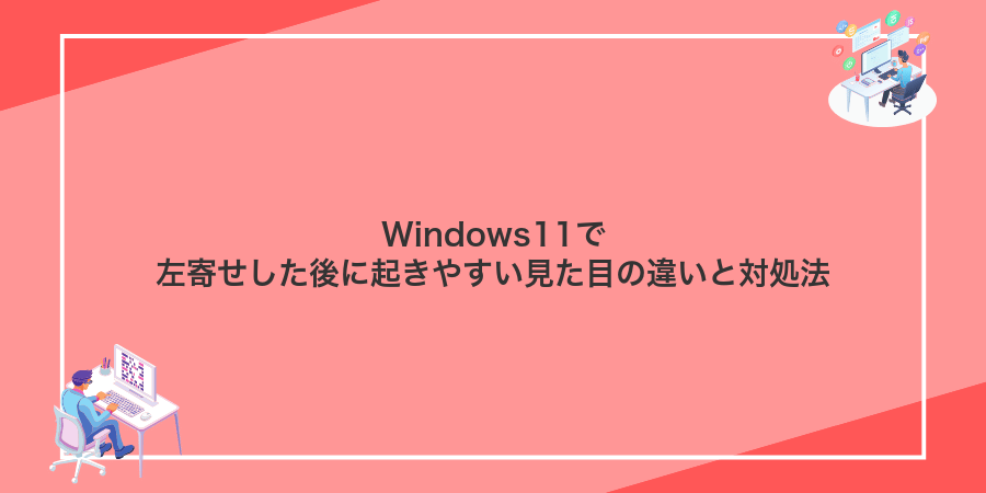 Windows11で左寄せした後に起きやすい見た目の違いと対処法