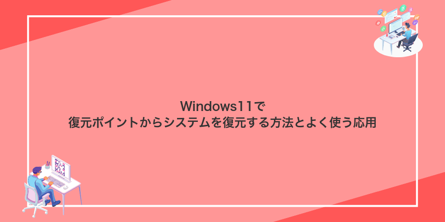 Windows11で復元ポイントからシステムを復元する方法とよく使う応用