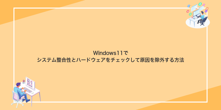 Windows11でシステム整合性とハードウェアをチェックして原因を除外する方法