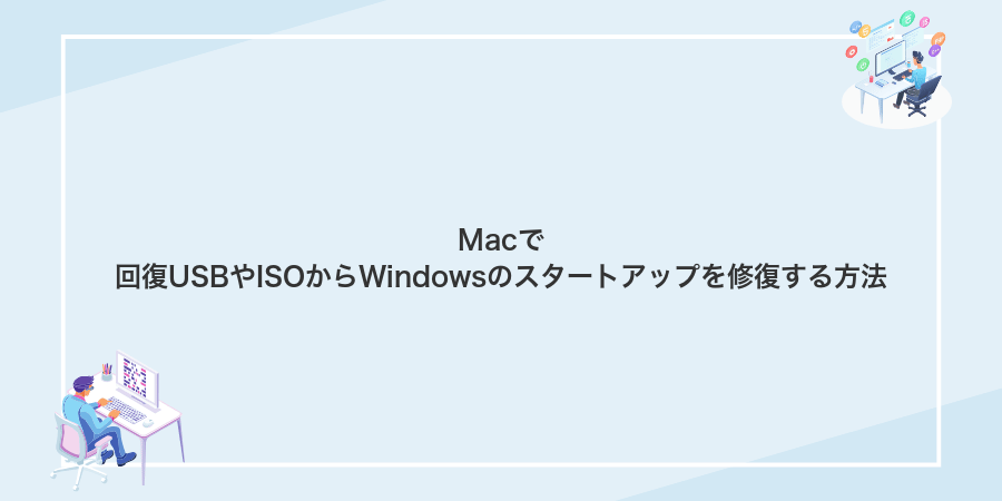 Macで回復USBやISOからWindowsのスタートアップを修復する方法