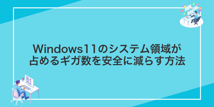 Windows11のシステム領域が占めるギガ数を安全に減らす方法