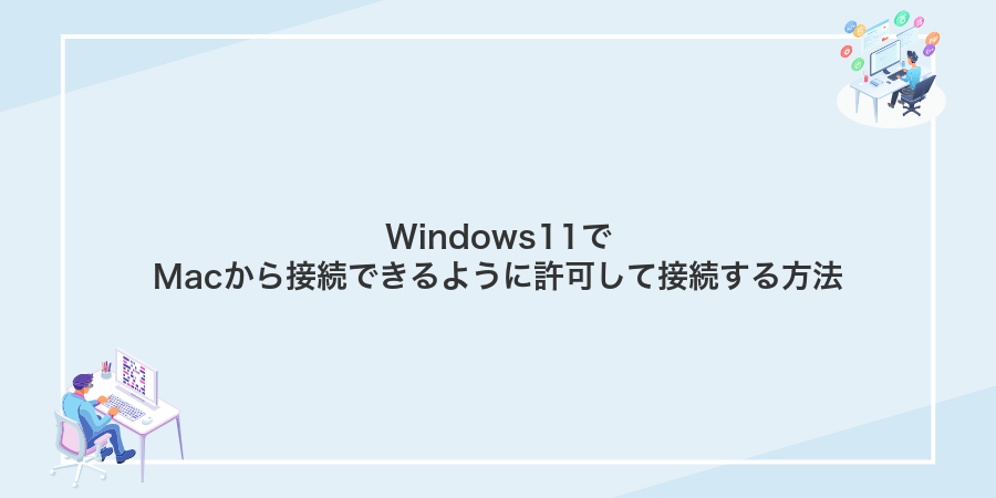 Windows11でMacから接続できるように許可して接続する方法