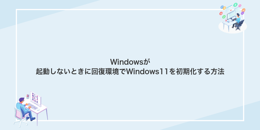 Windowsが起動しないときに回復環境でWindows11を初期化する方法