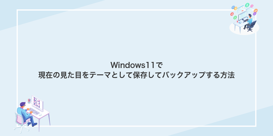 Windows11で現在の見た目をテーマとして保存してバックアップする方法