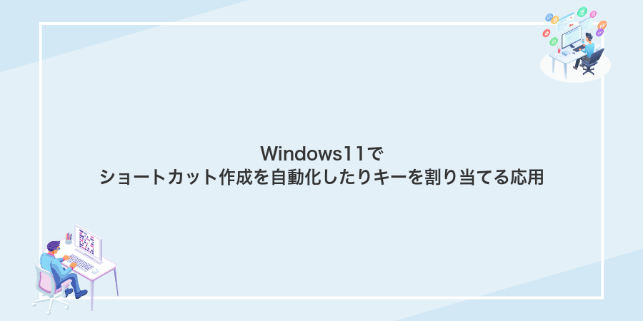 Windows11でショートカット作成を自動化したりキーを割り当てる応用