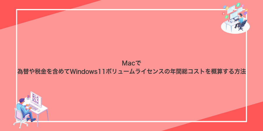 Macで為替や税金を含めてWindows11ボリュームライセンスの年間総コストを概算する方法