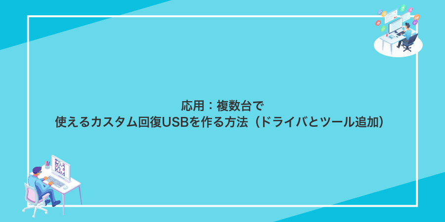 応用：複数台で使えるカスタム回復USBを作る方法（ドライバとツール追加）