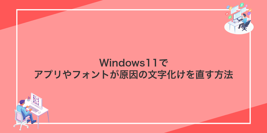 Windows11でアプリやフォントが原因の文字化けを直す方法
