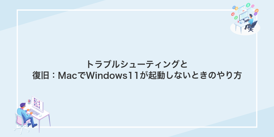 トラブルシューティングと復旧：MacでWindows11が起動しないときのやり方