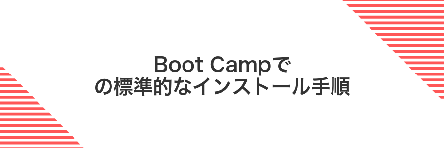Boot Campでの標準的なインストール手順