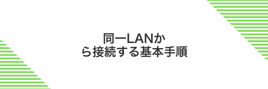 同一LANから接続する基本手順
