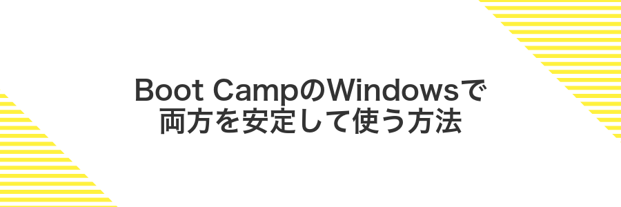 Boot CampのWindowsで両方を安定して使う方法