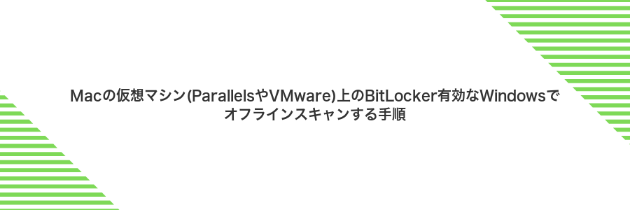Macの仮想マシン(ParallelsやVMware)上のBitLocker有効なWindowsでオフラインスキャンする手順