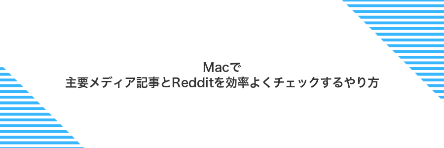 Macで主要メディア記事とRedditを効率よくチェックするやり方