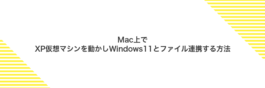 Mac上でXP仮想マシンを動かしWindows11とファイル連携する方法
