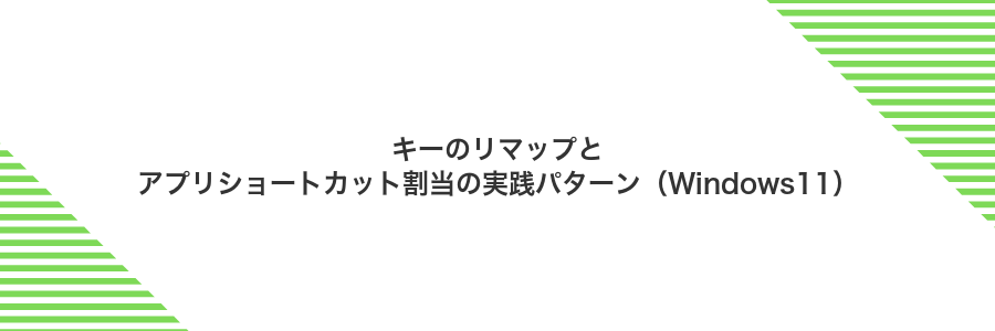 キーのリマップとアプリショートカット割当の実践パターン（Windows11）