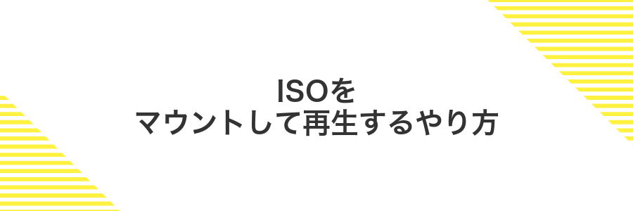 ISOをマウントして再生するやり方