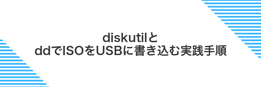 diskutilとddでISOをUSBに書き込む実践手順