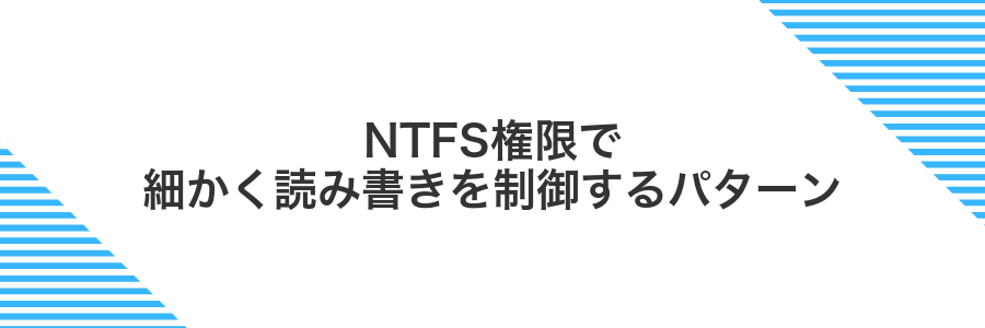 NTFS権限で細かく読み書きを制御するパターン