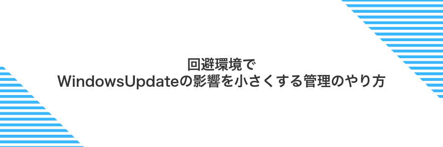 回避環境でWindowsUpdateの影響を小さくする管理のやり方