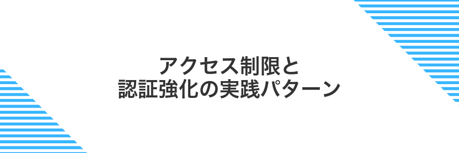 アクセス制限と認証強化の実践パターン