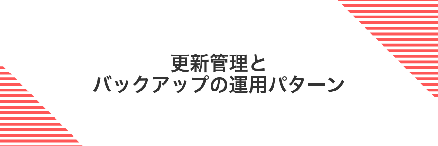 更新管理とバックアップの運用パターン