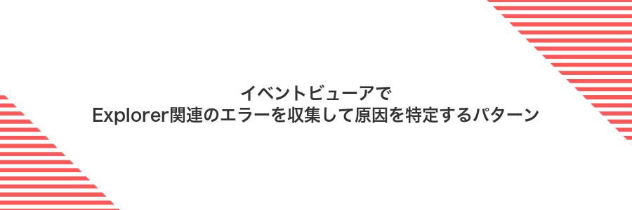 イベントビューアでExplorer関連のエラーを収集して原因を特定するパターン