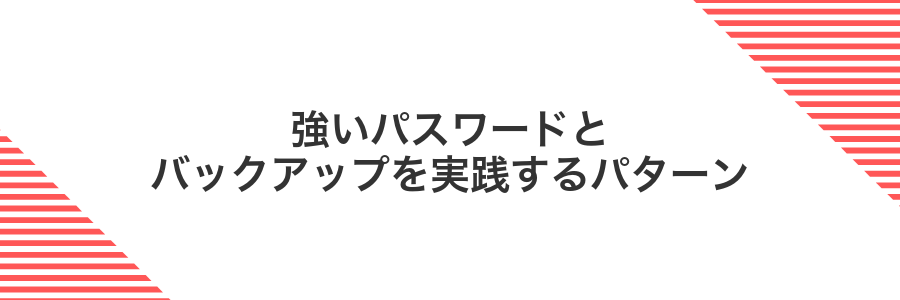 強いパスワードとバックアップを実践するパターン