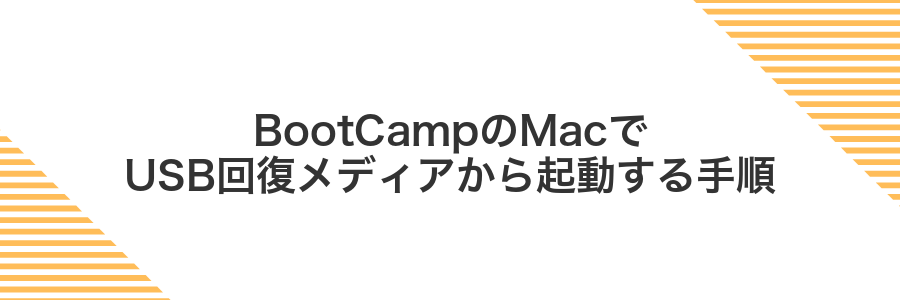 BootCampのMacでUSB回復メディアから起動する手順