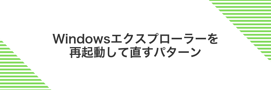 Windowsエクスプローラーを再起動して直すパターン