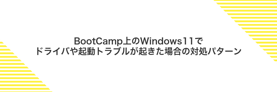 BootCamp上のWindows11でドライバや起動トラブルが起きた場合の対処パターン