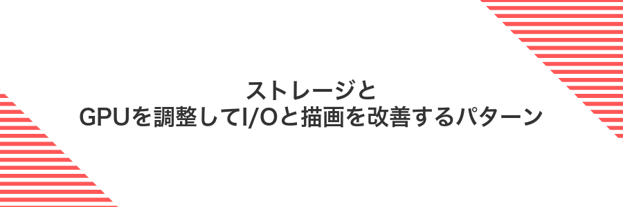 ストレージとGPUを調整してI/Oと描画を改善するパターン